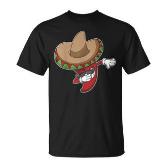 Dabbing Chili Pepper Mexican Hot Jalapeno Dab T-Shirt | Mazezy