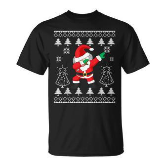Dabbing Santa Santa Ugly Christmas Sweater T-Shirt - Monsterry UK