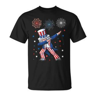 Dabbing Uncle Sam Fireworks 4Th Of July Boys T-shirt - Thegiftio UK