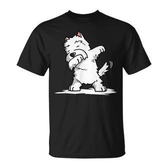 Dabbing Westie West Highland White Terrier T-Shirt | Mazezy