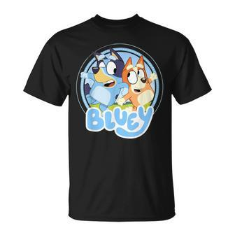 Dad Dog Cartoon Dog Lovers Family Matching Birthday Party Funny Gifts For Dad Unisex T-Shirt