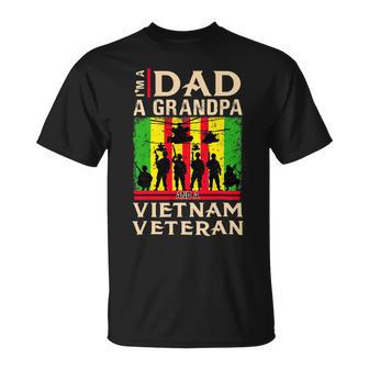 Dad Grandpa Vietnam Veteran Shirts Veteran Fathers Day 230 Unisex T-Shirt - Monsterry