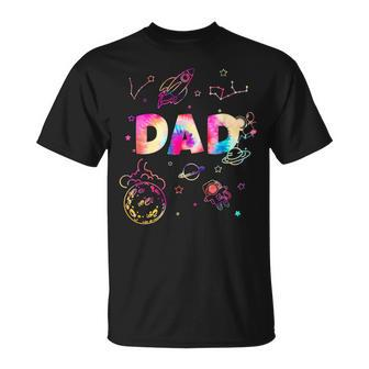 Dad Outer Space Daddy Planet Birthday Fathers Day Gift For Women Unisex T-Shirt | Mazezy AU