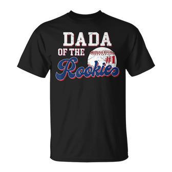 Dada Of Rookie 1 Years Old Team 1St Birthday Baseball Unisex T-Shirt | Mazezy
