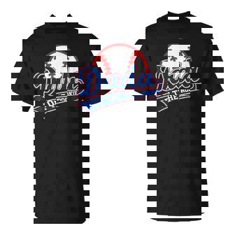 Dada Of Rookie 1St Birthday Baseball Theme Matching Party T-Shirt - Thegiftio