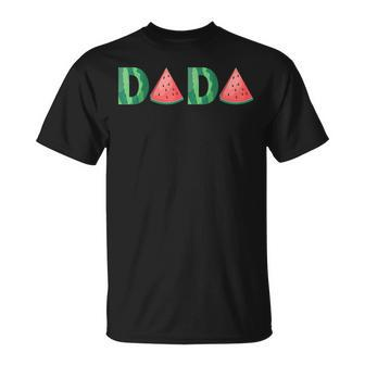 Dada Watermelon Funny Summer Fruit Gift Great Fathers Day Unisex T-Shirt | Mazezy UK