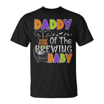 Daddy Of Brewing Baby Halloween Theme Baby Shower Spooky T-Shirt - Thegiftio UK
