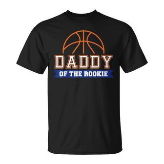Daddy Of Rookie 1St Birthday Basketball Theme Matching Party  Unisex T-Shirt