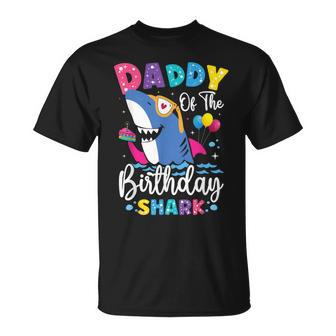 Daddy Of The Shark Birthday Dad Matching Family T-Shirt - Monsterry CA