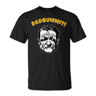 Dadgummit Gosh Darn Grumpy Old Man Southern Funny Vintage Unisex T-Shirt | Mazezy