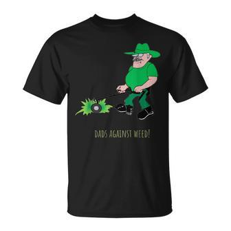 Dads Against Weed Lawn Mowing Lawn Enforcement Officer Gift For Mens Unisex T-Shirt | Mazezy