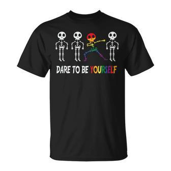 Dare To Be Yourself | Cute Lgbt Pride Unisex T-Shirt | Mazezy