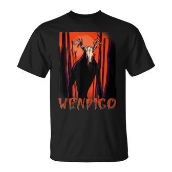 Dark Wendigo Spirit Of The Horror Forest Halloween Ghost Halloween Ghost T-Shirt | Mazezy