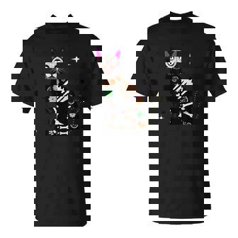 Day Of The Dead Cat Dia De Los Muertos Cat Sugar Skull T-Shirt - Thegiftio