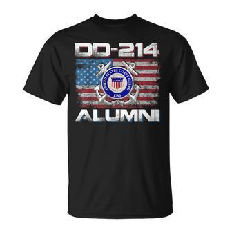 Dd214 Us Coast Guard Uscg Alumni Veteran Retirement Gift Retirement Funny Gifts Unisex T-Shirt | Mazezy