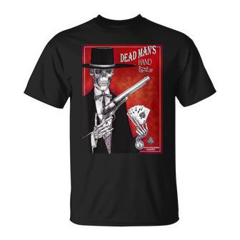 Dead Man's Hand Goth Styled Western Poker T-Shirt | Mazezy