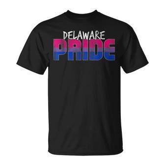 Delaware Pride Bisexual Flag Unisex T-Shirt | Mazezy UK