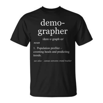 Demographer Definition Dictionary Demography T-Shirt | Mazezy DE
