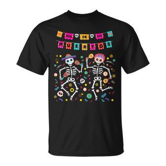 Dia De Los Muertos 2023 Mexican Skeleton Dancing T-Shirt | Mazezy