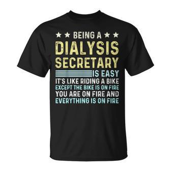 Dialysis Secretary Appreciation Kidney Secretary Dialysis T-Shirt - Seseable