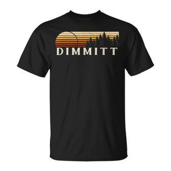Dimmitt Tx Vintage Evergreen Sunset Eighties Retro T-Shirt | Mazezy