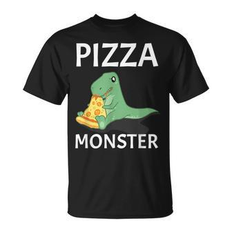 Dinosaur Pizza Monster Italian Cheese Cooking T-Shirt | Mazezy