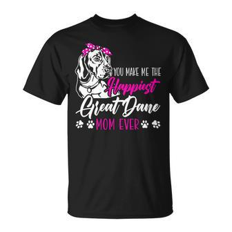 Dog Breed Animal Dog Mom Great Dane Mom Unisex T-Shirt - Monsterry DE