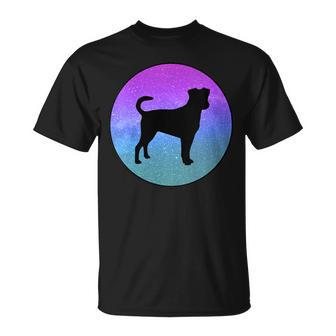 Dog Breed Danish Swedish Farmdog Dog Space Galaxy T-Shirt | Mazezy