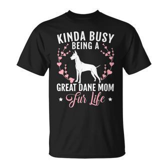 Dog Breeder Dog Owner Great Dane Mom Unisex T-Shirt - Monsterry