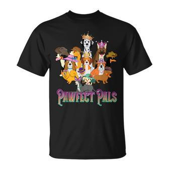 Dog Dressup Fashion Show Best Friends Pawfect Puppy Pals Unisex T-Shirt | Mazezy DE