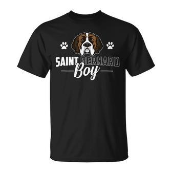 Dog Saint Bernard Funny Saint Bernard Lover Graphic Boys Men Kids St Bernard 3 Unisex T-Shirt - Monsterry UK