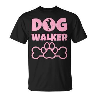 Dog Walker - Dog Lover Present - Dog Owner - Dog Walking Unisex T-Shirt - Seseable