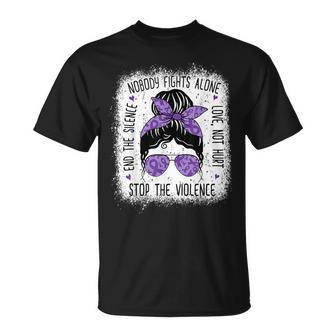 Domestic Violence Awareness Stop End Domestic Violence T-Shirt - Seseable