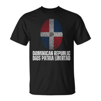 Dominican Republic Dios Patria Libertad T-Shirt | Mazezy