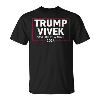 Donald Trump Vivek Ramaswamy 2024 Save America Again Vintage T-Shirt - Seseable