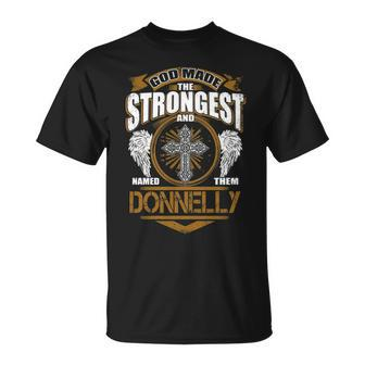 Donnelly Name Gift God Made Donnelly Unisex T-Shirt - Seseable