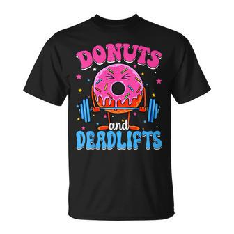 Donut And Deadlifts Barbell Doughnut Lover Girls Boys Son Unisex T-Shirt | Mazezy