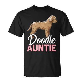 Doodle Auntie Goldendoodle Dog Lover Puppy Paw Love Unisex T-Shirt - Monsterry