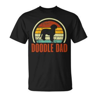 Doodle Dad Dog Dad Goldendoodle Labradoodle Retro Unisex T-Shirt - Monsterry