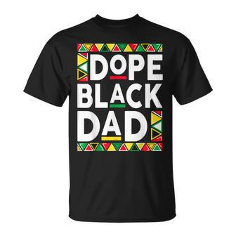Dope Black Dad Junenth African Fathers Unisex T-Shirt | Mazezy