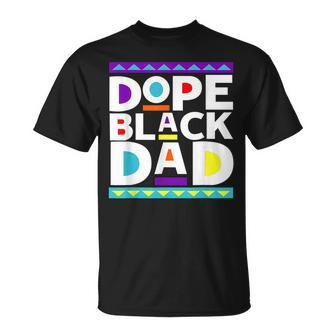 Dope Black Dad New Dad Fathers Day African American Dad T-shirt - Thegiftio UK