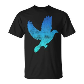 Dove Bird Flying Pigeon Vintage T-Shirt | Mazezy