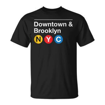 Downtown & Brooklyn Nyc T-Shirt | Mazezy