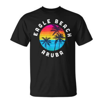 Eagle Beach Aruba Vacation Souvenir Sunset Beach Unisex T-Shirt - Monsterry CA