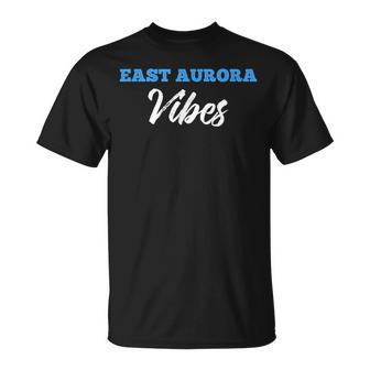 East Aurora Vibes Simple City East Aurora T-Shirt | Mazezy