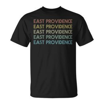 East Providence Rhode Island Pride Vintage State Ri Unisex T-Shirt | Mazezy AU