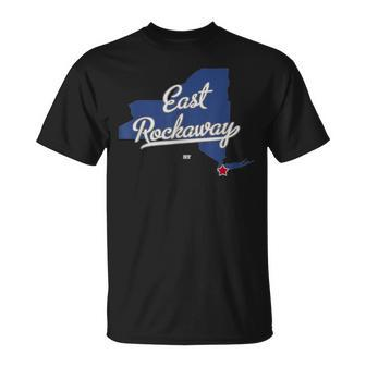 East Rockaway New York Ny Map T-Shirt | Mazezy