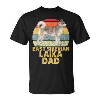 East Siberian Laika Dog Dad Retro My Dogs Are My Cardio T-Shirt | Mazezy