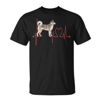 East Siberian Laika Dog Heartbeat Ekg My Dogs Are My Cardio T-Shirt | Mazezy