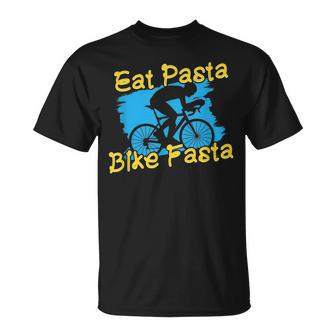 Eat Pasta Bike Fasta - I Love Italian Pasta Unisex T-Shirt | Mazezy